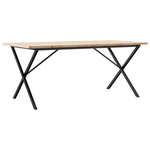 Esstisch Kiefer Massivholz & Stahl X-Gestell 180 cm