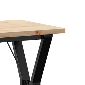 Esstisch Kiefer Massivholz & Stahl Y-Gestell