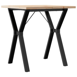 Esstisch Kiefer Massivholz & Stahl, 70x70 cm