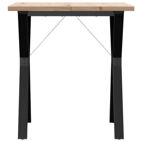 Esstisch Kiefer Massivholz & Stahl, 70x70 cm