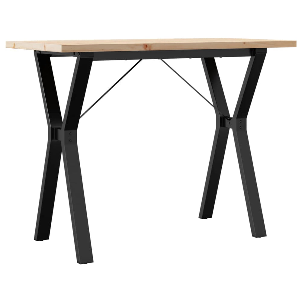 Esstisch Kiefer Massivholz & Stahl Y-Gestell