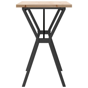 Esstisch Kiefer Massivholz & Stahl Y-Gestell