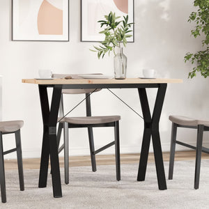 Esstisch Kiefer Massivholz & Stahl Y-Gestell