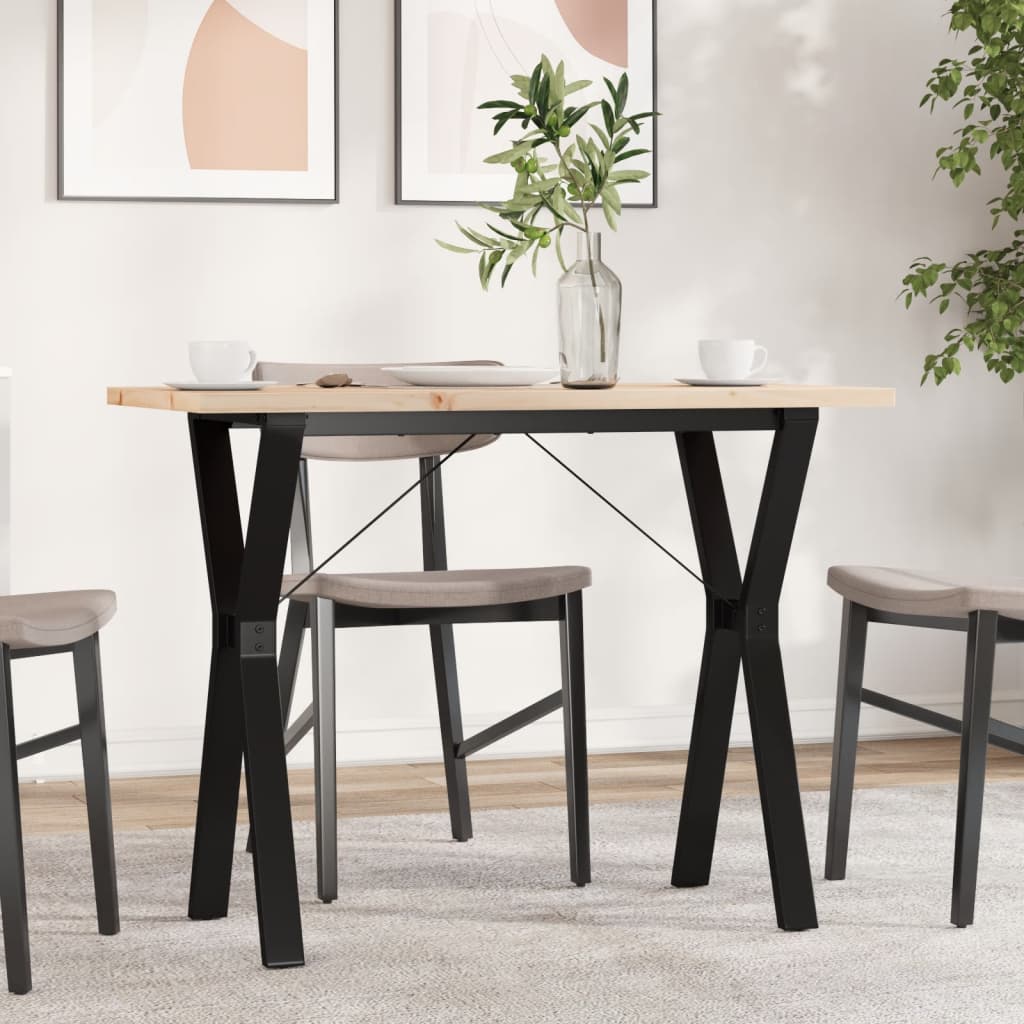 Esstisch Kiefer Massivholz & Stahl Y-Gestell