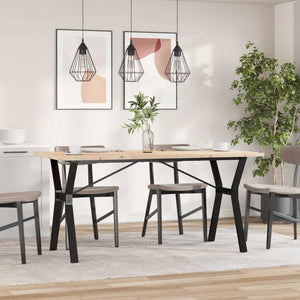 Esstisch Kiefer Massivholz & Stahl 160cm