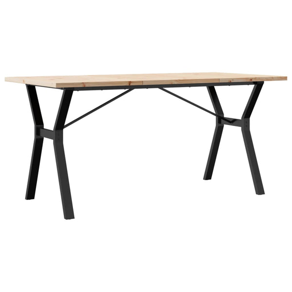 Esstisch Kiefer Massivholz & Stahl 160cm