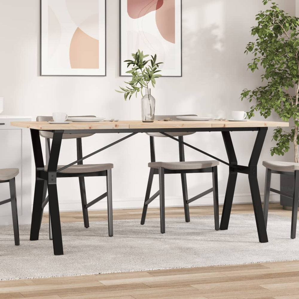 Esstisch Kiefer Massivholz & Stahl 160cm