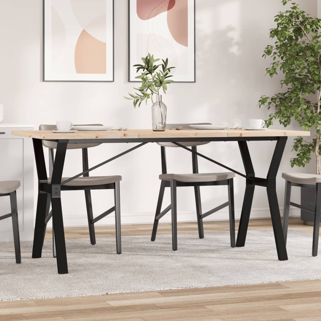 Esstisch Kiefer Massivholz & Stahl 160cm