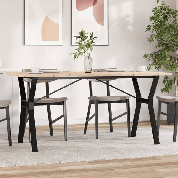 Esstisch Kiefer Massivholz & Stahl 160cm