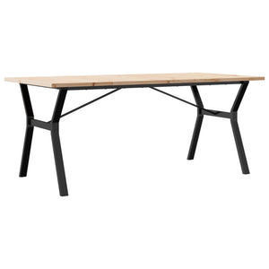 Esstisch Kiefer Massivholz & Stahl, 180 cm