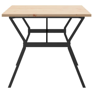 Esstisch Kiefer Massivholz & Stahl, 180 cm