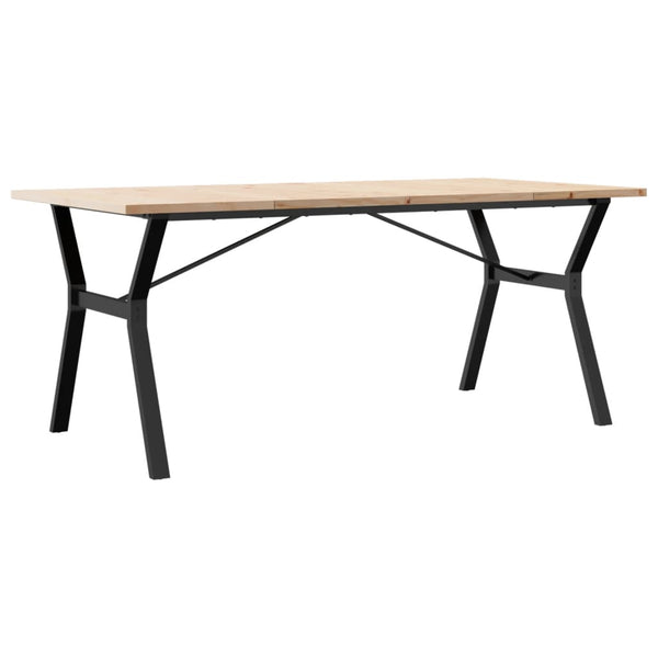 Esstisch Kiefer Massivholz & Stahl, 180 cm