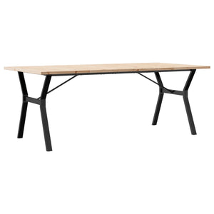Esstisch Kiefer Massivholz & Stahl Y-Gestell 200cm