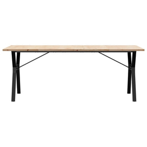 Esstisch Kiefer Massivholz & Stahl Y-Gestell 200cm
