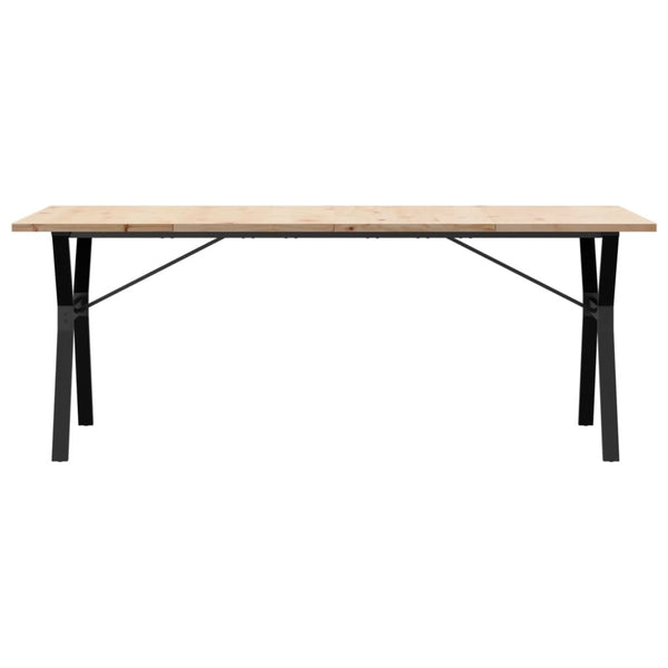 Esstisch Kiefer Massivholz & Stahl Y-Gestell 200cm