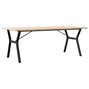 Esstisch Kiefer Massivholz & Stahl Y-Gestell 200cm