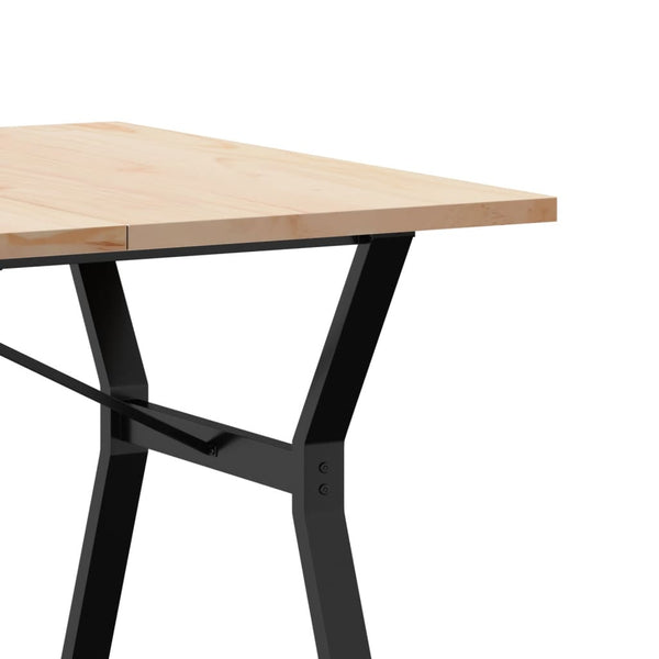 Esstisch Kiefer Massivholz & Stahl Y-Gestell 200cm