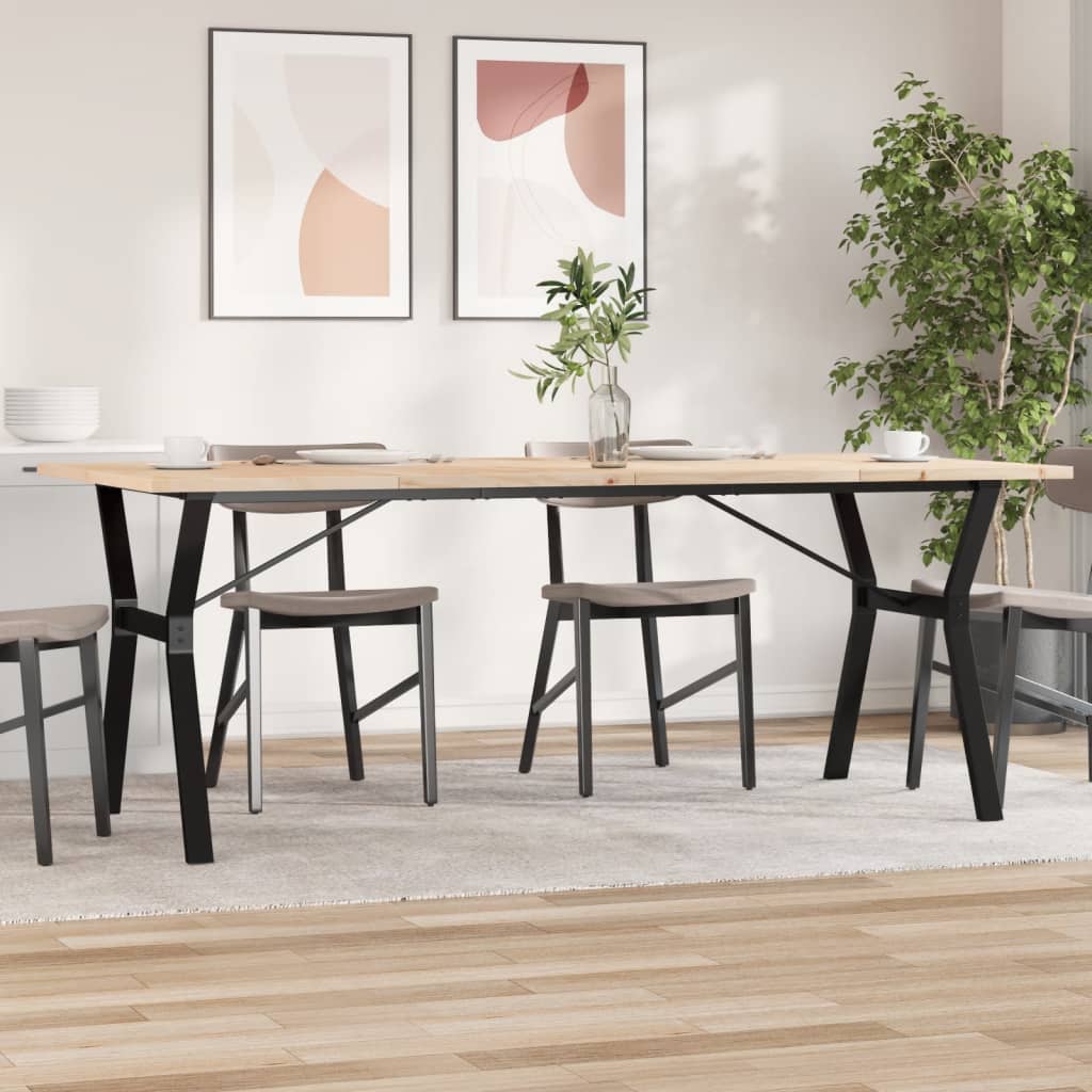Esstisch Kiefer Massivholz & Stahl Y-Gestell 200cm