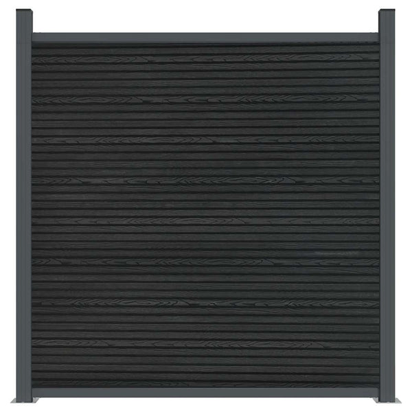 Graues WPC Zaunelement 353x186 cm