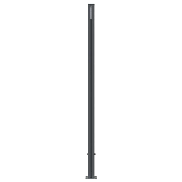 Graues WPC Zaunelement 526x186 cm