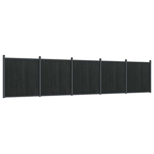 WPC Zaunelement Grau 872x186 cm
