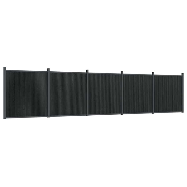 WPC Zaunelement Grau 872x186 cm