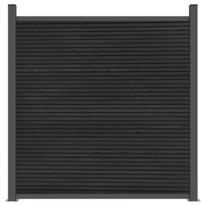 WPC Zaunelement Grau 872x186 cm