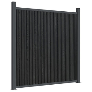WPC Zaunelement Grau 872x186 cm
