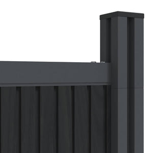 WPC Zaunelement Grau 872x186 cm