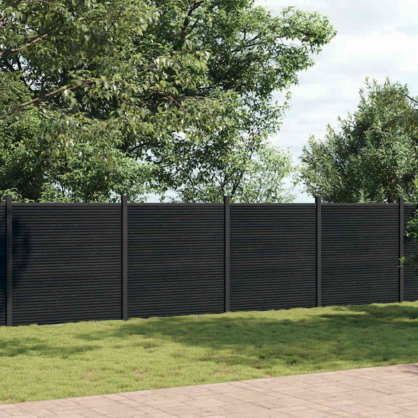 WPC Zaunelement Grau 872x186 cm