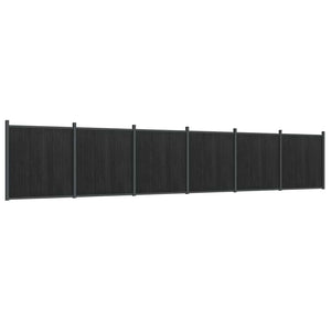Graues WPC Zaunelement 104,5x186 cm
