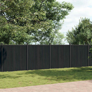 Graues WPC Zaunelement 104,5x186 cm