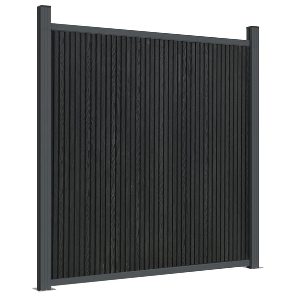 Graues WPC Zaunelement 104,5x186 cm