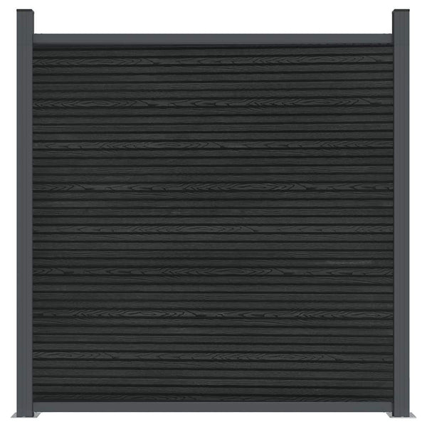 Graues WPC Zaunelement 104,5x186 cm