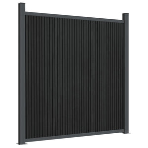 Graues WPC Zaunelement 104,5x186 cm