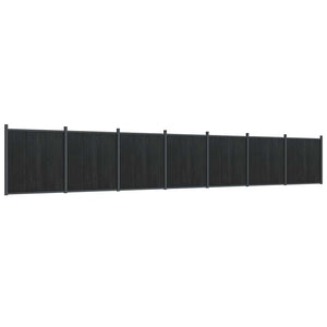 WPC Zaunelement Grau 1218x186 cm