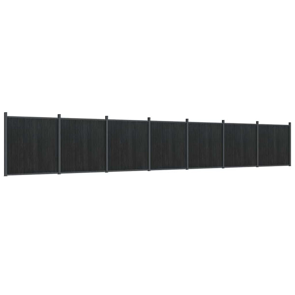 WPC Zaunelement Grau 1218x186 cm