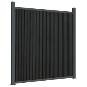 WPC Zaunelement Grau 1218x186 cm