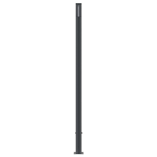 WPC Zaunelement Grau 1218x186 cm