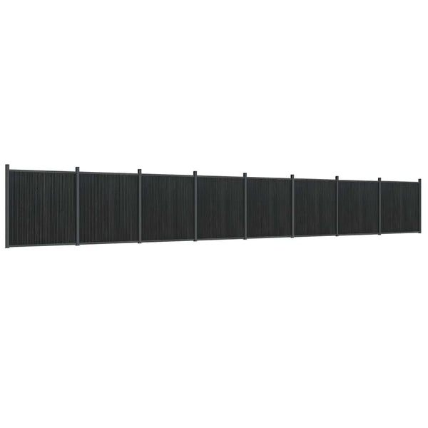 Graues WPC Zaunelement 1391x186 cm