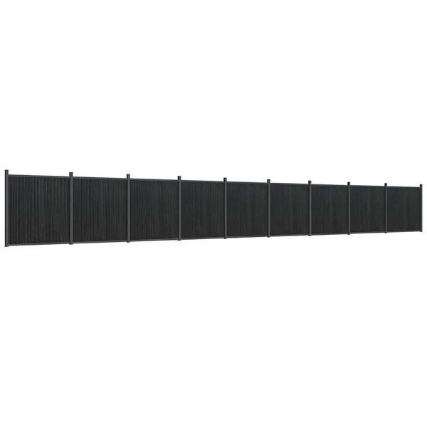 Graues WPC Zaunelement 1564x186 cm