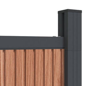 WPC Zaunelement Braun 526x186 cm
