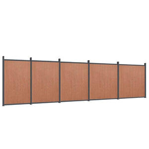 WPC Zaunelement Braun 872x186 cm