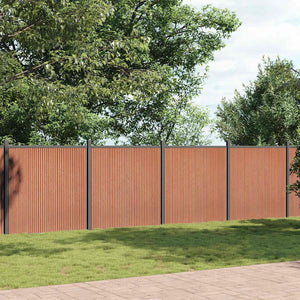 WPC Zaunelement Braun 872x186 cm