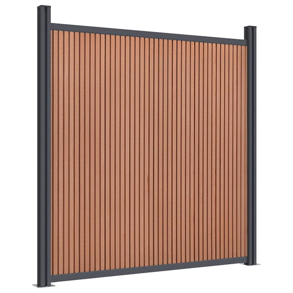 WPC Zaunelement Braun 872x186 cm