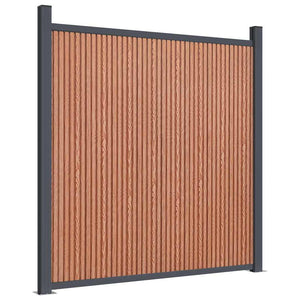 WPC Zaunelement Braun 872x186 cm