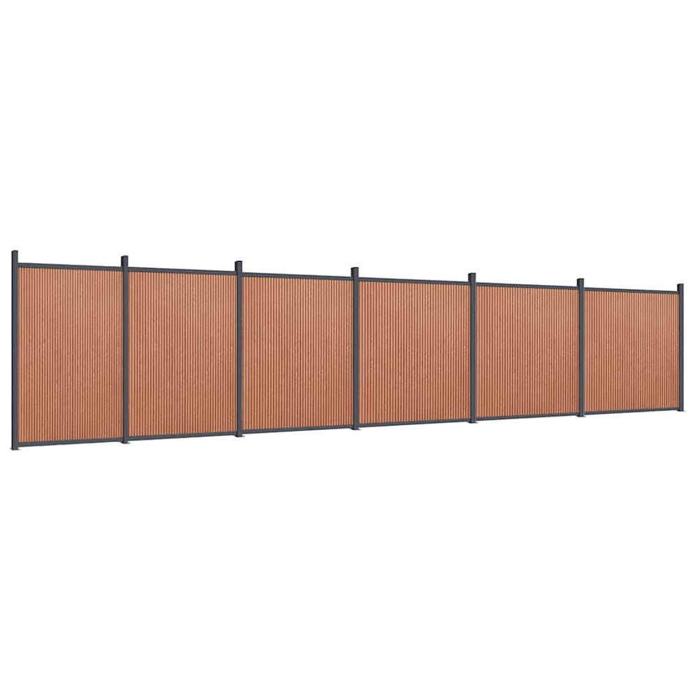 WPC Zaunelement Braun 104,5x186 cm