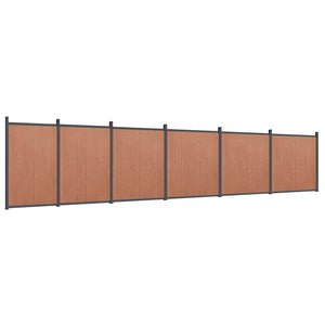 WPC Zaunelement Braun 104,5x186 cm