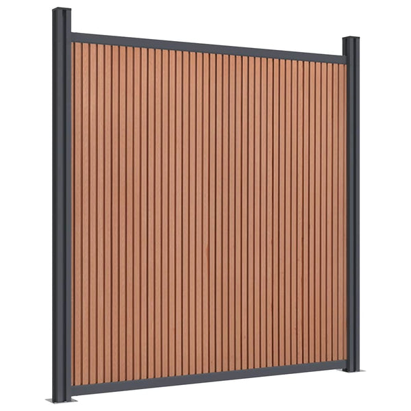 WPC Zaunelement Braun 104,5x186 cm
