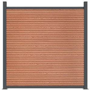 WPC Zaunelement Braun 104,5x186 cm
